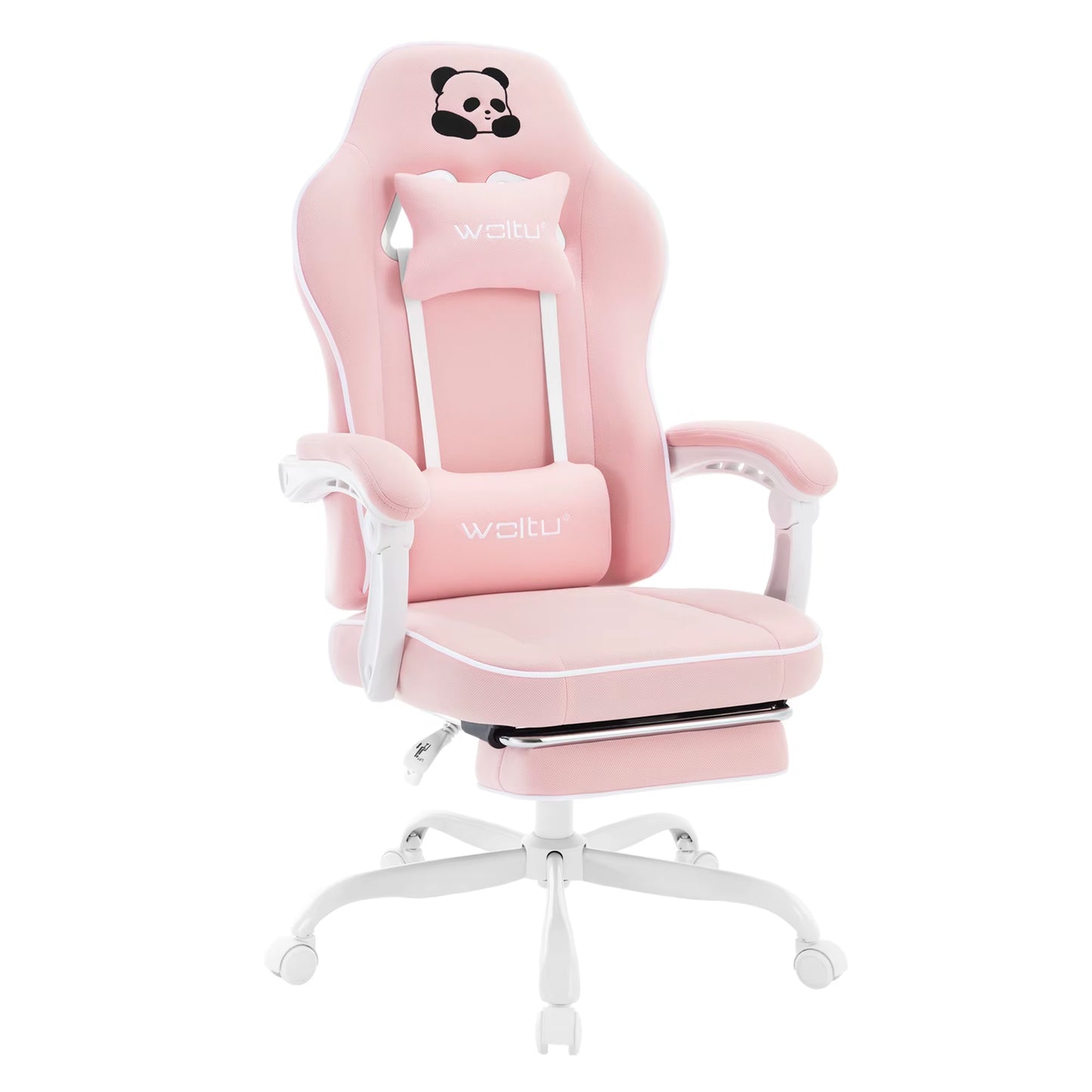 Ergonomic Gaming Chair High Back Office Chair Swivel Armchair with Footrest and Lumbar Height-Adjustable Computer Chair
