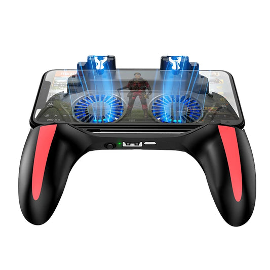 PUBG Mobile Controller with Double Fan Cooling for Iphone Ios Android Phone Game Pad Free Fire with 2500Mah / 5000Mah Power Bank