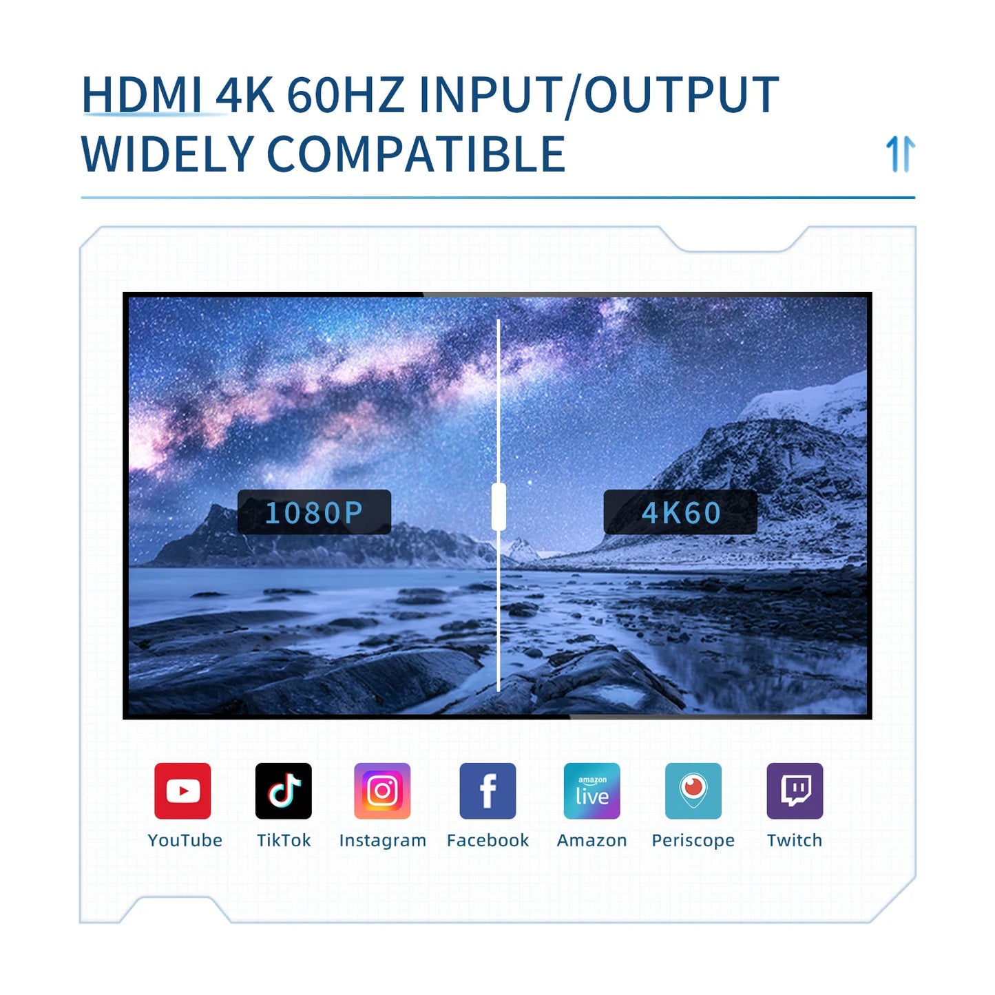 Hot-Sale HDR VRR USB Game Streaming Equipment Live Broadcast 2160P OBS Vmix 4K60 Loopout HDMI VIDEO CAPTURE Card Box PS5 Grabber