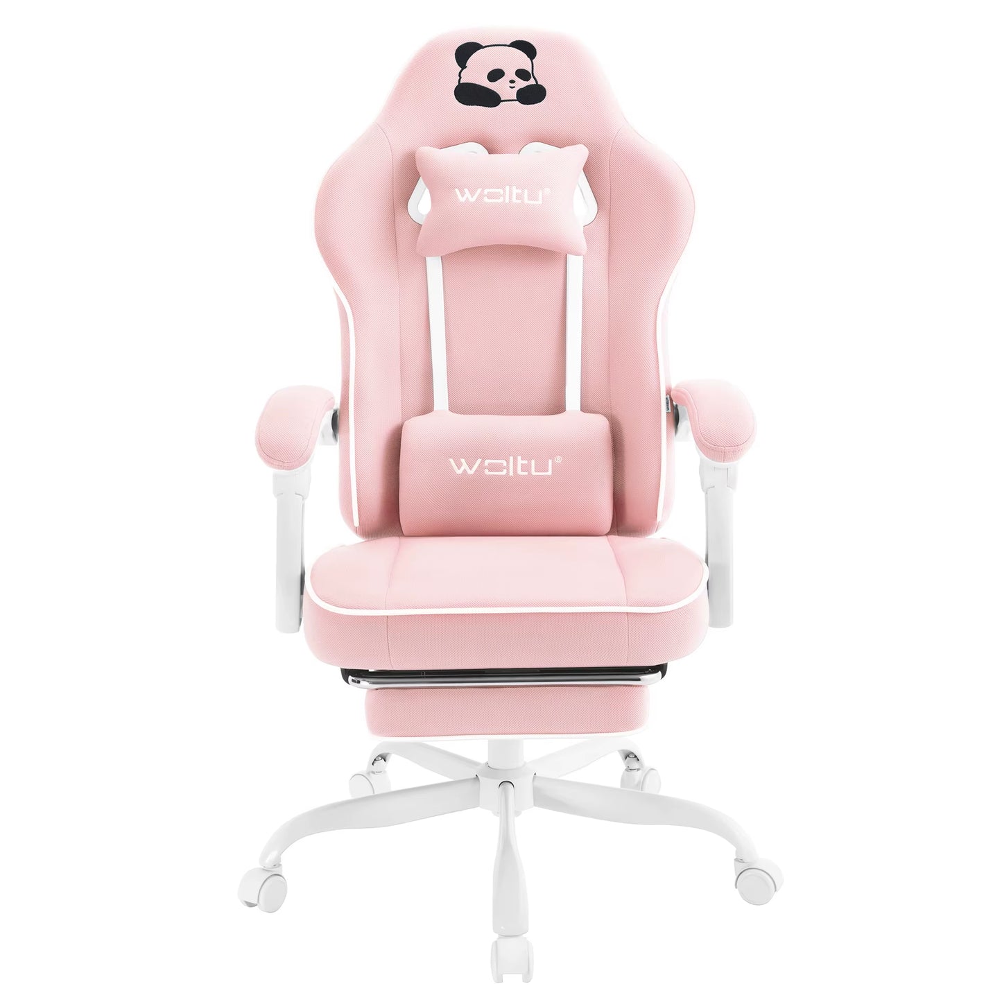 Ergonomic Gaming Chair High Back Office Chair Swivel Armchair with Footrest and Lumbar Height-Adjustable Computer Chair