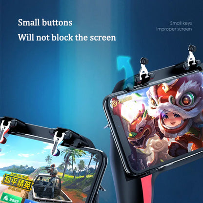 PUBG Mobile Controller with Double Fan Cooling for Iphone Ios Android Phone Game Pad Free Fire with 2500Mah / 5000Mah Power Bank